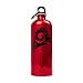 Aries Athletics Trinkflasche 1L mit Karabiner Kohlensäure geeignet 1 Finger Drehverschluss Leicht Aluminium BPA-Frei I Made in Switzerland