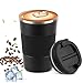 LDERFIV Thermobecher, 13oz/380ml Kaffeebecher to Go, Edelstahl Vakuum Auslaufsicher Reisebecher mit Deckel, Wiederverwendbar Thermobecher Kaffee to...