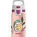 SIGG - Edelstahl Trinkflasche Kinder - Shield One Flora - Für Kohlensäurehaltige Getränke Geeignet - Auslaufsicher - Federleicht - BPA-frei - Rosa...