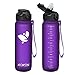 AORIN Trinkflasche mit Strohhalm, 750ml Trinkflasche Kinder BPA Frei, Tritan Auslaufsicher Wasserflasche, Geeignet für Sport, Fitness, Laufen, Yoga,...