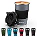 Tlater Kaffeebecher to go, 380ml Thermobecher- Isolierbecher mit Auslaufsicher Deckel, Vakuum Doppelwandig Reisebecher, Edelstahl Travel Mug für...