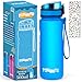 PUWOWYE Trinkflasche Kinder Auslaufsicher, 500ml Sport Trinkflasche Schule für Wandern & Fitnessstudio, Trinkflasche Kohlensäure Geeignet Kinder,...